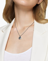 Sculpted Cable Square Locket in Sterling Silver, 14.5mm